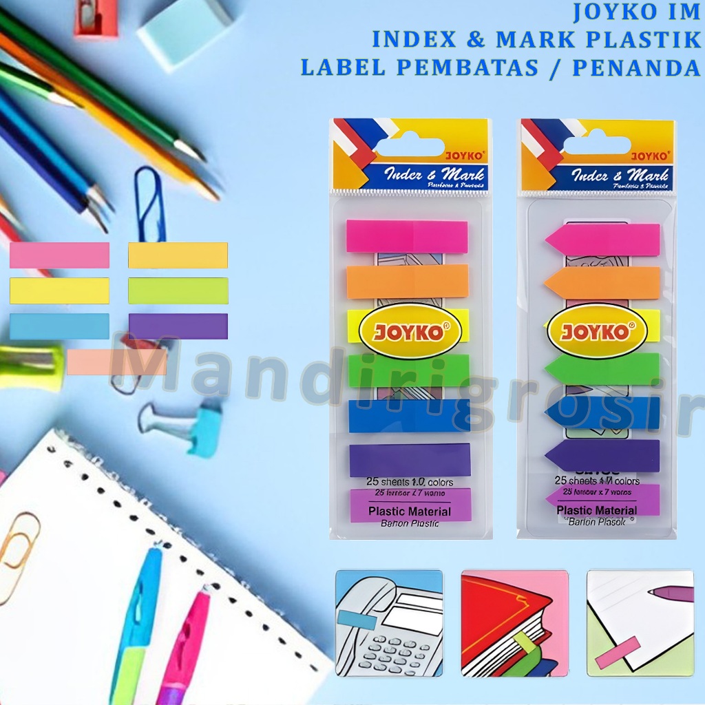 

Index & Mark Plastik * Joyko * Label Pembatas & Penanda * IM-30,31,32