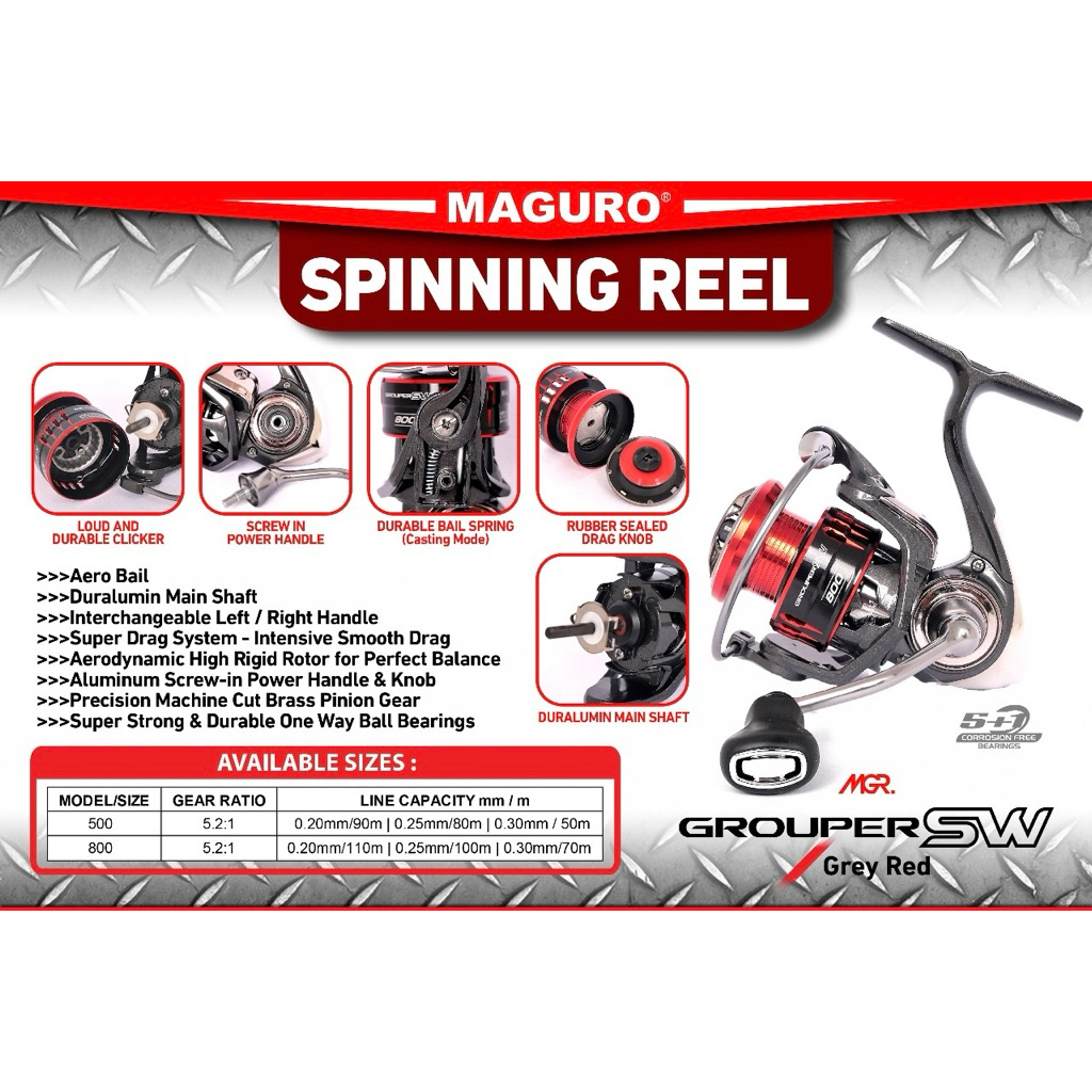 REEL MAGURO GROUPER SW 500| 800