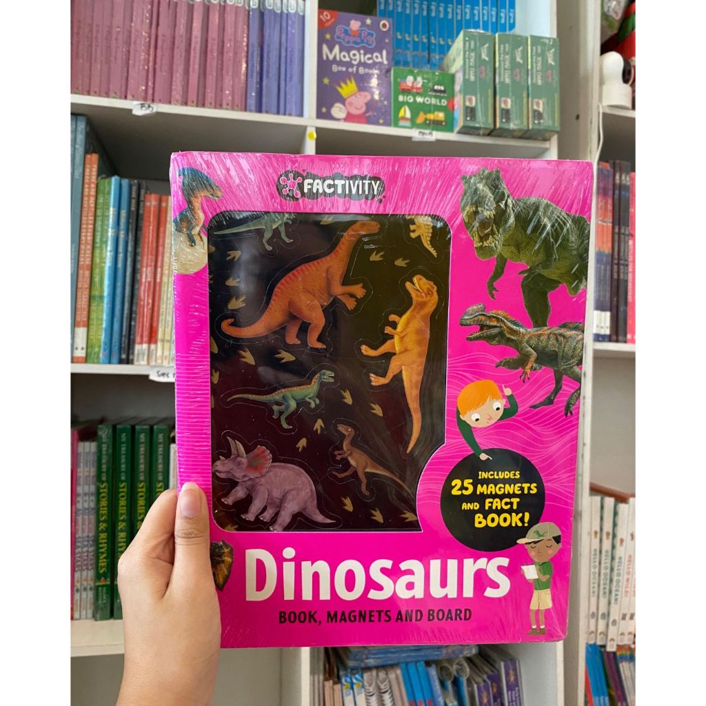 Factivity Dinosaurs Book, Magnets And Board