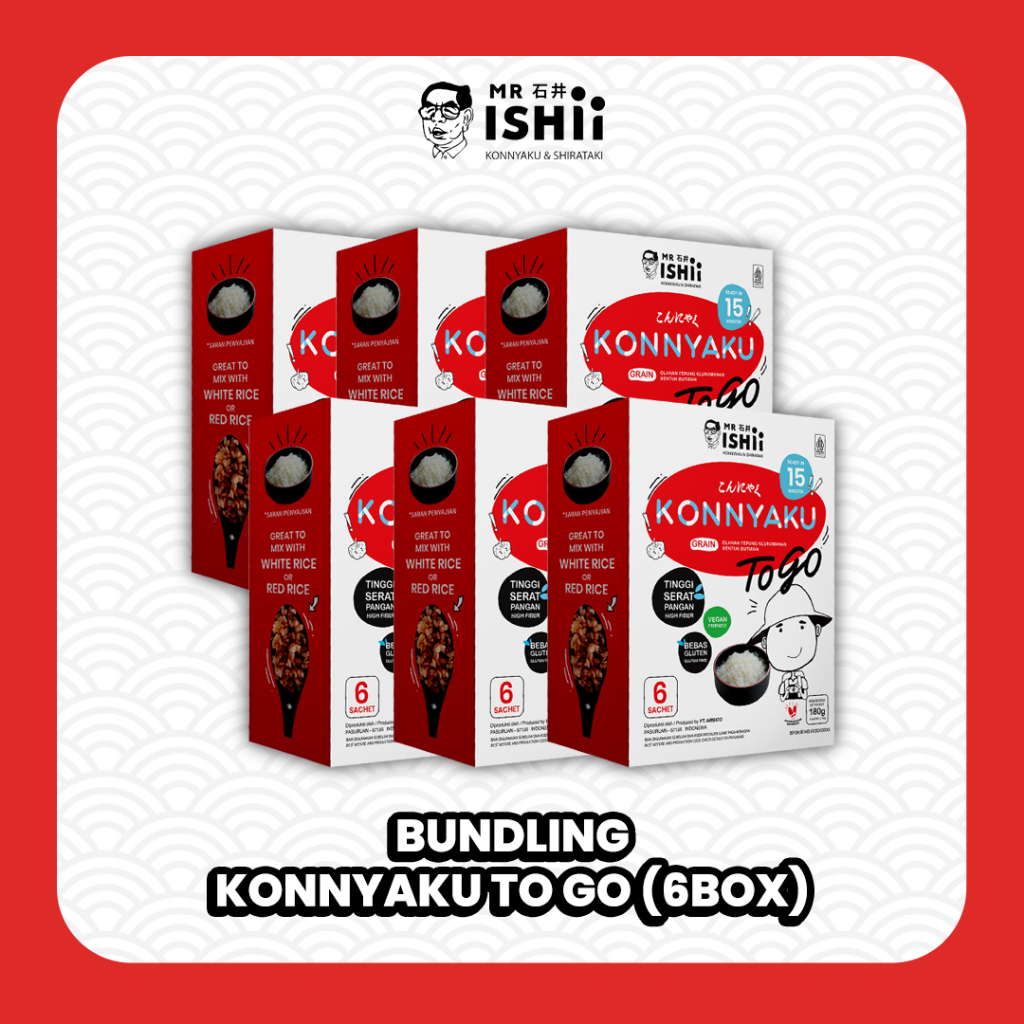 

MR.ISHII - 6 Box Konnyaku To Go (Instant - isi 6 sachet/box)