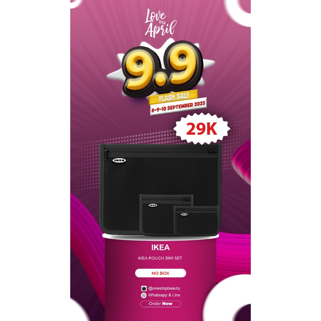 SALE 9.9 Pouch Ikea 3in1