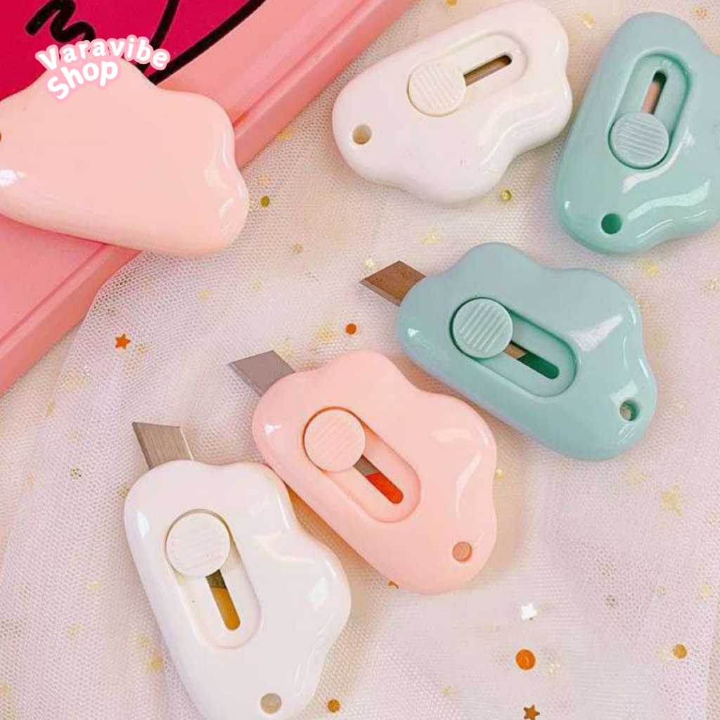 

Cutter Mini Lucu Alat Pemotong Serbaguna Cutter Portable Aman Praktis Dilengkapi Slider Pengaman