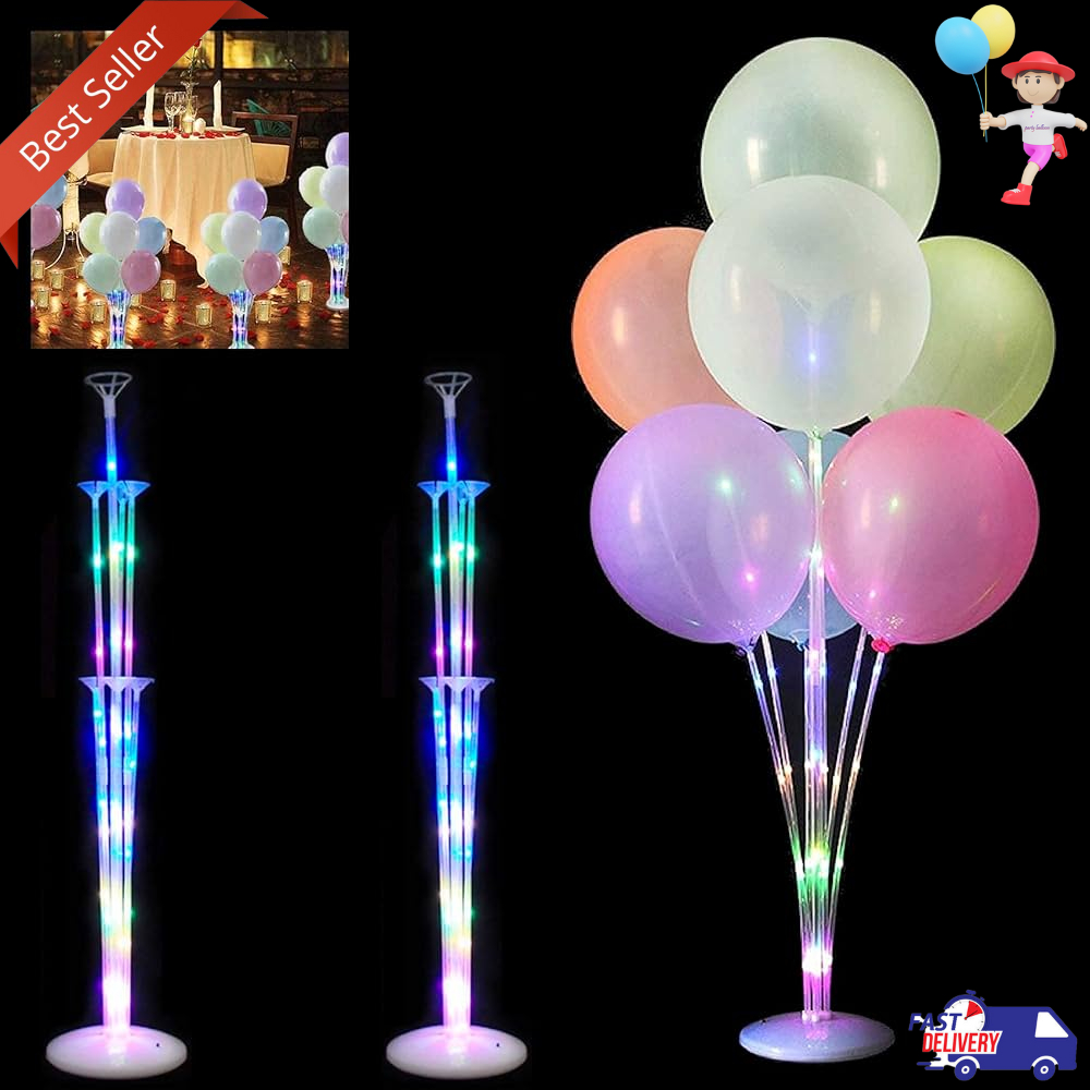 Stik Balon 7in1 Led / Standing Balon 7in1 lampu Led / Standing Balon Dekorasi Pesta