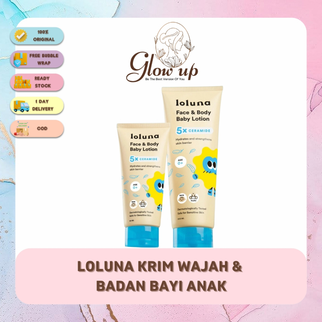 LOLUNA Krim Wajah & Badan Bayi Anak