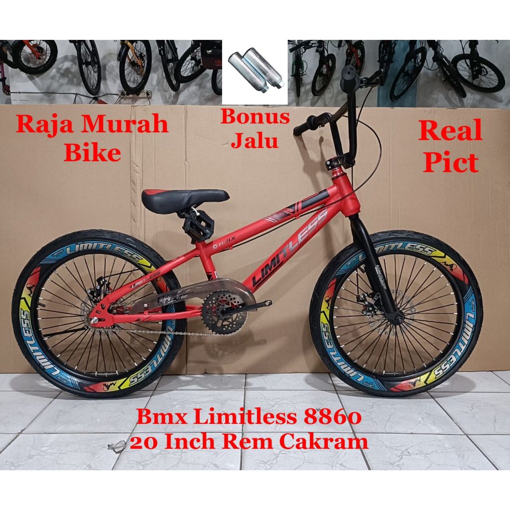 Sepeda BMX 20 Inch Limitless Ban Jumbo Rem Cakram Sepeda Anak Laki Laki BMX Limitless 20 Inch Rem Ca