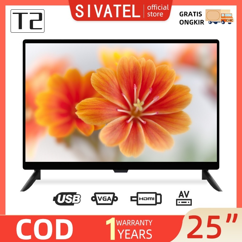 Sivatel TV LED Digital 25 inch TV Murah Digital TV Tabung Murah Baru Promo  TV HD Ready Televisi