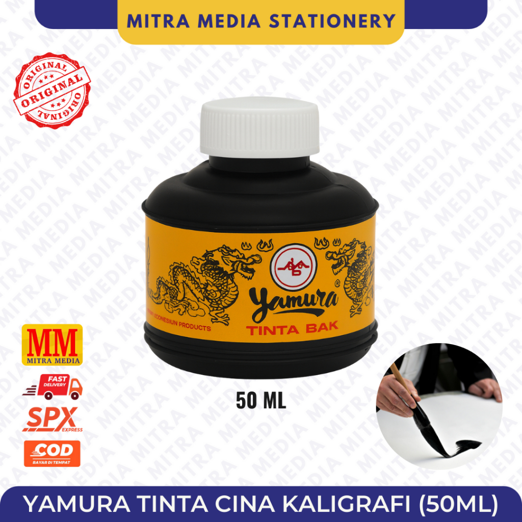 

YAMURA TINTA CINA KALIGRAFI / Tinta Bak YAMURA 233 50 ml / Tinta Liong / Tinta Stempel