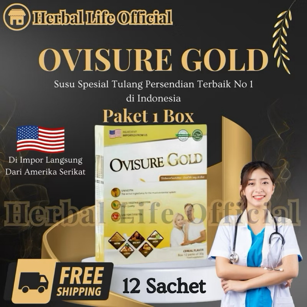 

[PROMO] OVISURE GOLD SUSU OBAT VITAMIN TULANG DAN SENDI SYARAF KEJEPIT KERAM ORIGINAL AS [Kemasan lama isi sama]