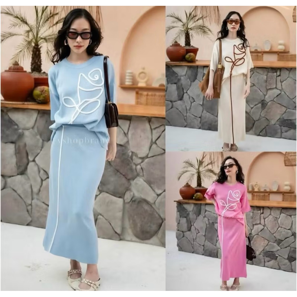 SETELAN RAJUT ROK FEN*I IMPORT PREMIUM /SET RAJUT ROK FD IMPORT PREMIUM KEKINIAN /BESTSELLER