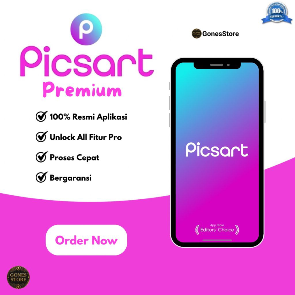 PICSART PREMIUM (3 Bulan) | Android/IOS/Web | Bergaransi