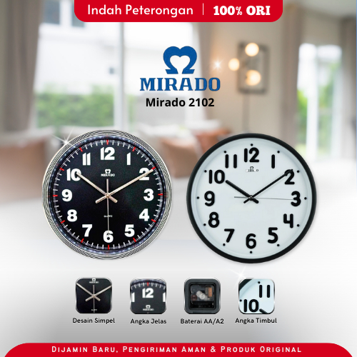 JAM DINDING MIRADO 2102/MIRADO ORIGINAL/JAM MIRADO/JAM DINDING QUARTZ