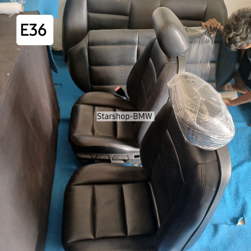 1set Jok Hitam Depan Belakang Original BMW E36