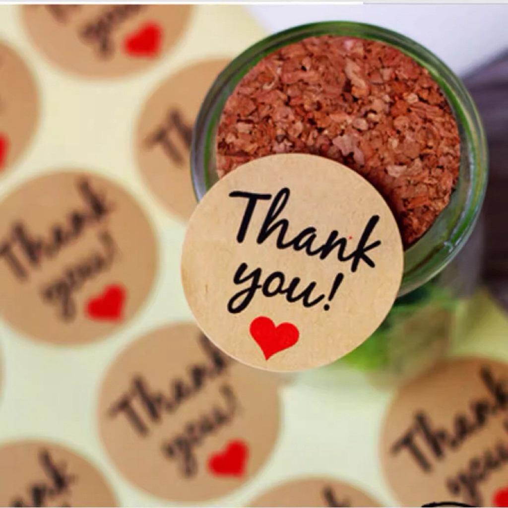 

1 LBR Stiker Thank You ukuran 3,5 Cm ISI 12 Pcs / Sticker Thank You / Stiker Kraft Label Thank You 3,5 cm Sticker Craft Segel Tag Amplop Ucapan (12 pcs) / Stiker TQ / Label Thank You DO Q08