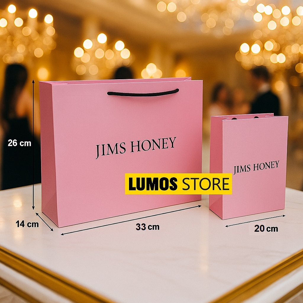 

Paper bag Jims honey pink Premium kado hampers hadiah