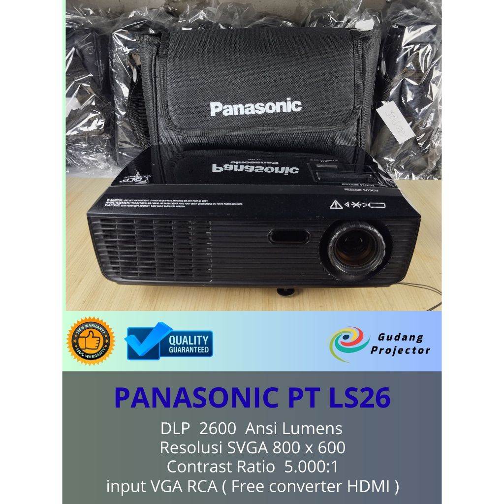 proyektor bekas panasonic pt-ls26