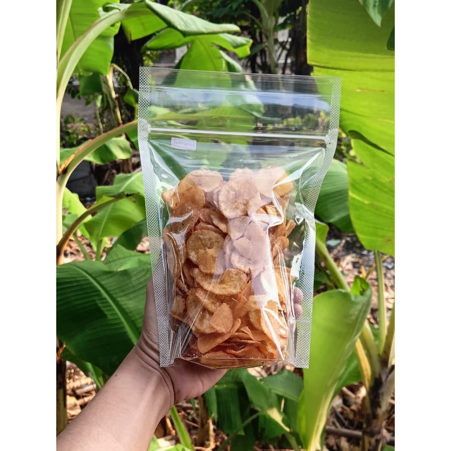 

Kripik pisang gurih rasa barbekyu