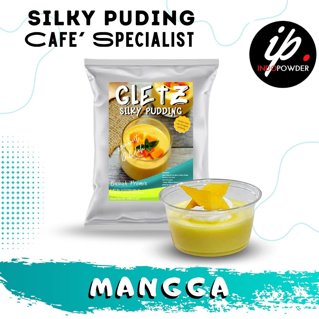

Indopowder - Bubuk SILKY PUDDING / PUDING MANGGA Untuk Cafe, Waralaba, Resto dan Usaha Kekinian