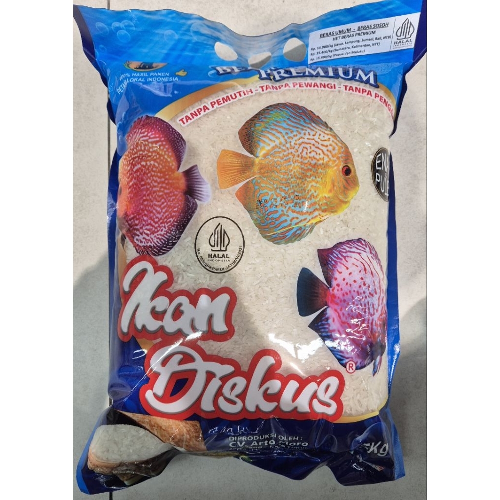 

Beras Premium IKAN DISKUS Premium Rice 5kg - HK-PC