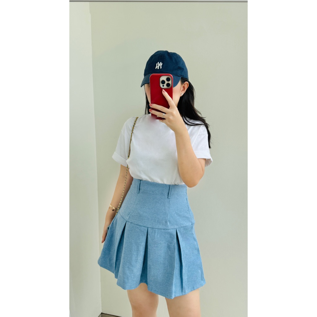 MIU DENIM SKIRT / ROK DENIM / ROK KOREA