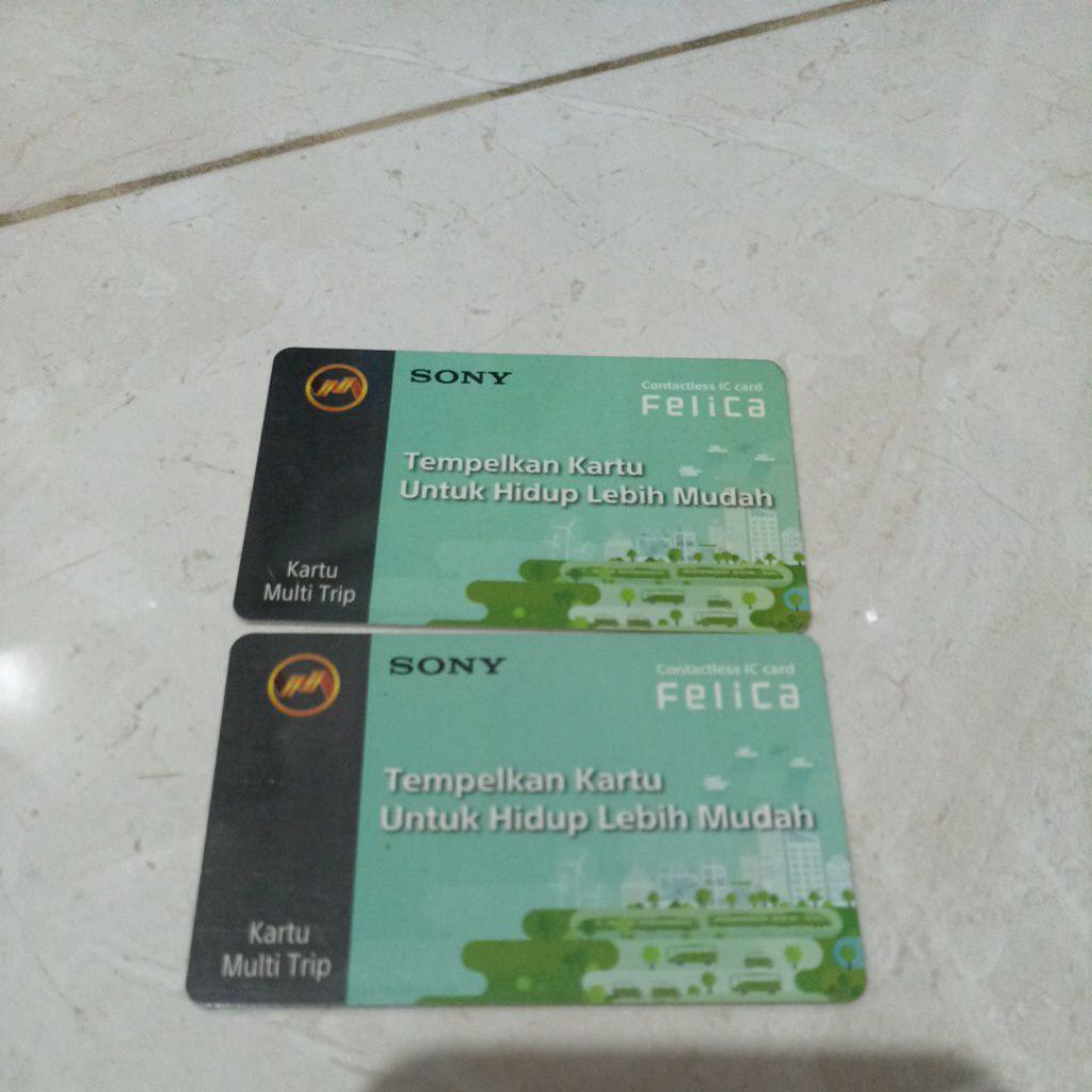 2 Kartu Multi Trip KMT Felica