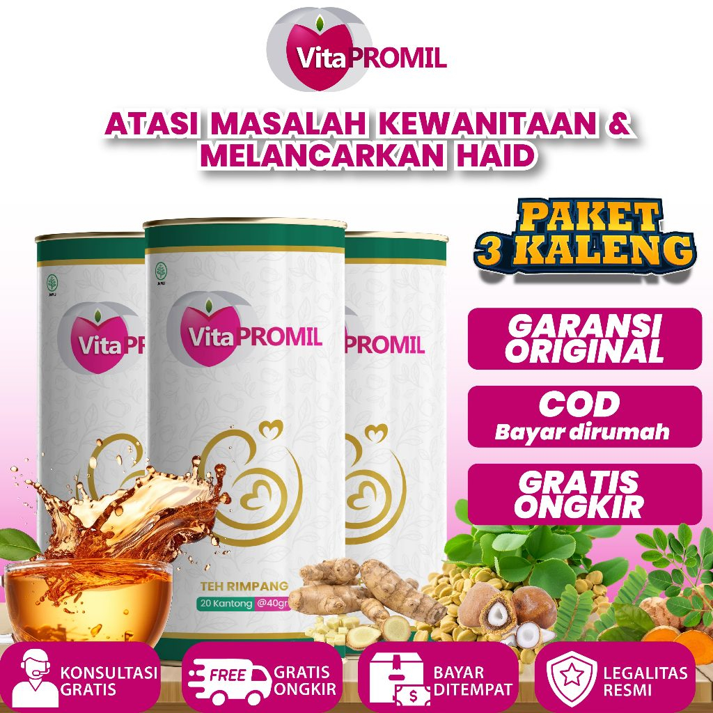 

Teh Rimpang Celup Vitapromil Teh Detox JSR Imunitas Ramuan Rempah Rimpang Melancarkan Haid Original