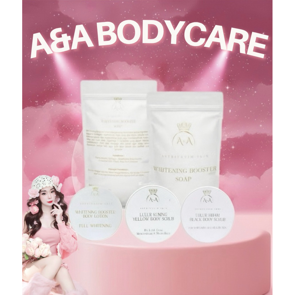 Sabun pemutih badan & lulur hitam lulur kuning whitening