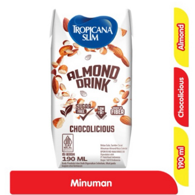Tropicana Slim Almond Drink Chocolicious  190 Ml