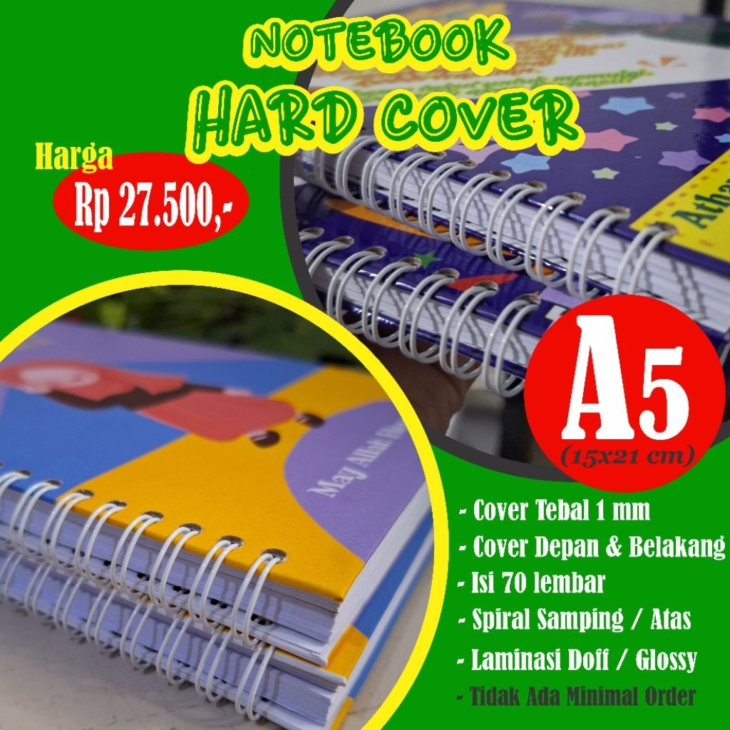 

NOTEBOOK HARD COVER SPIRAL CUSTOM A5