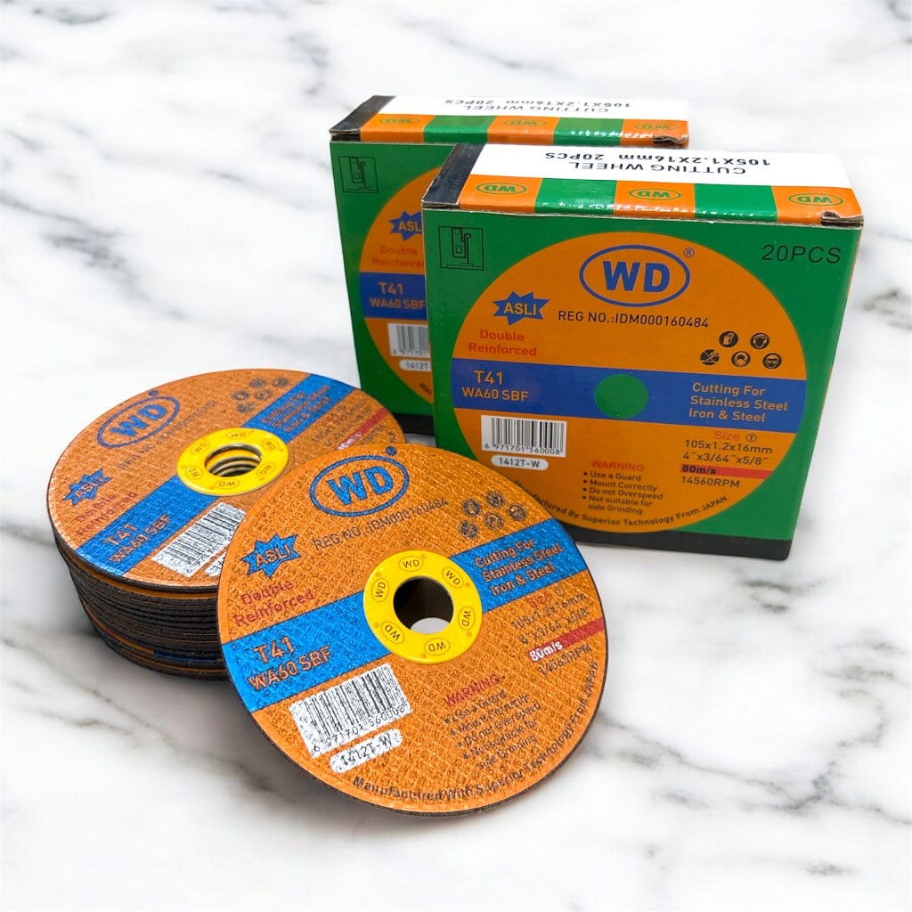 [ PACK ] WD Batu Potong Gerinda 4" / WD Mata Potong Gerinda / WD Resibon