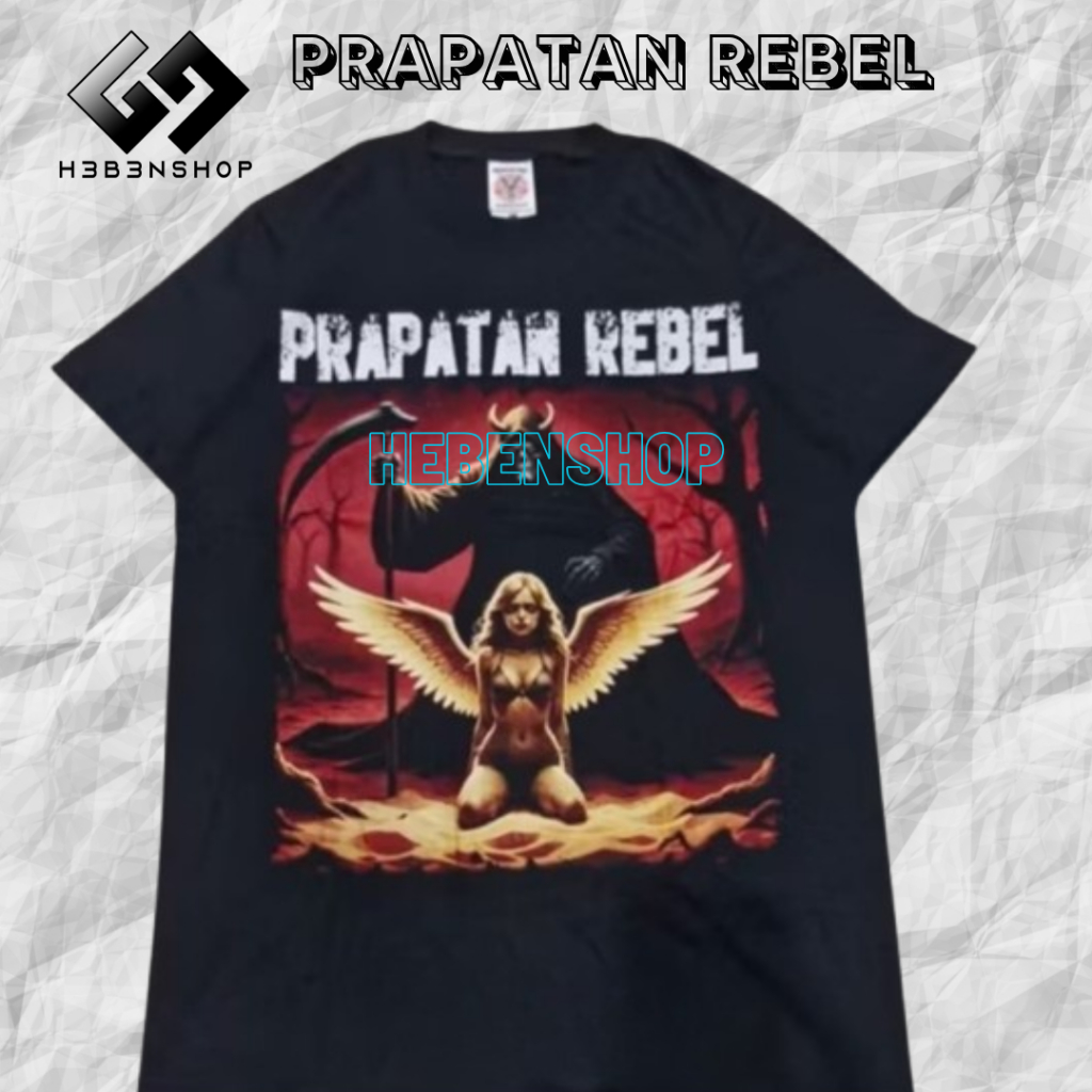 Kaos Metal Prapatan Rebel Original/size L