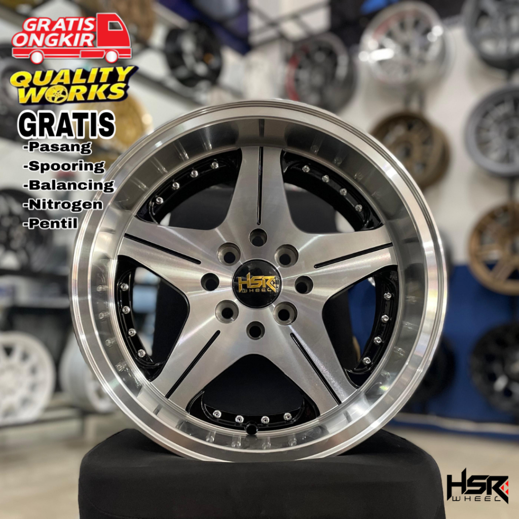 Velg Celong Mobil Datsun Starlet Ring 15 Lebar 7/8,5 Velg HSR Wheel Anambas