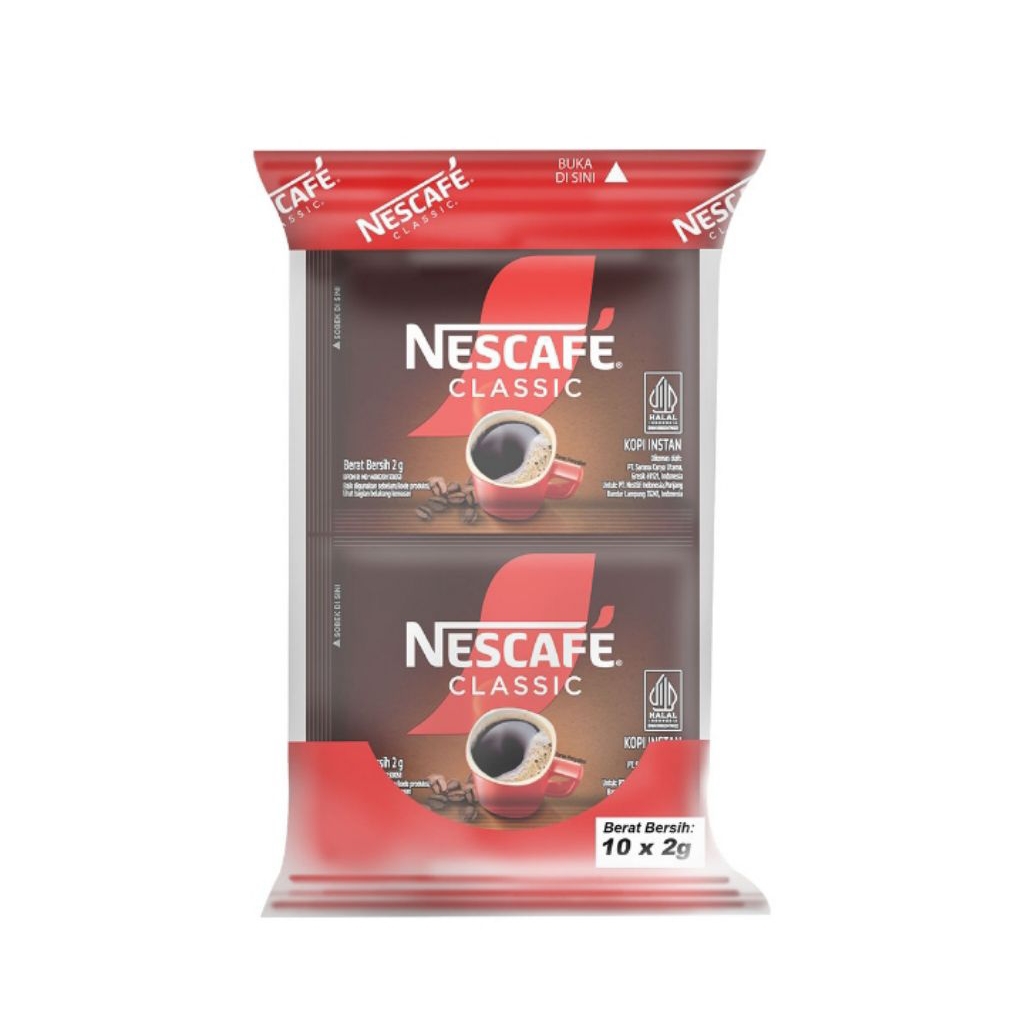 

Nescafe Classic 10 x 2 gram / Kopi Lampung / Kopi Robusta