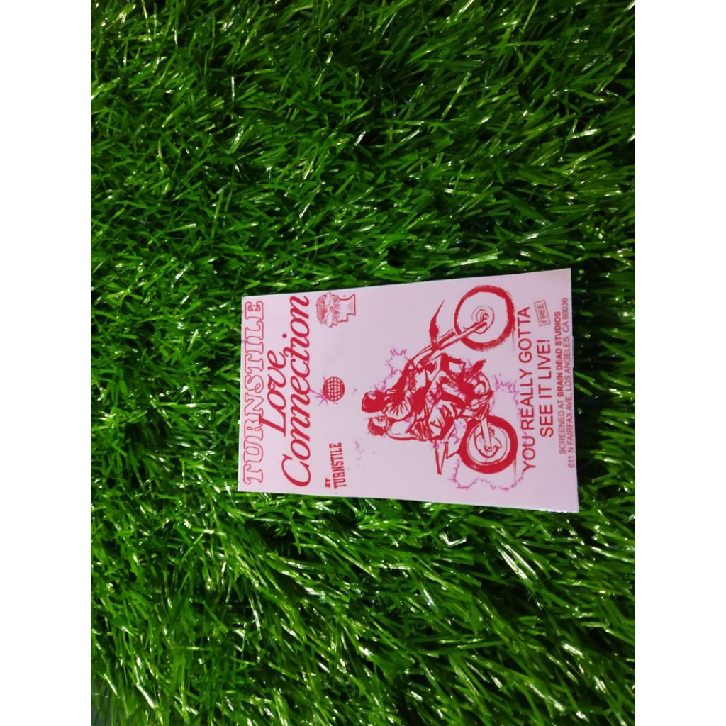 

stiker vinyl turnstile