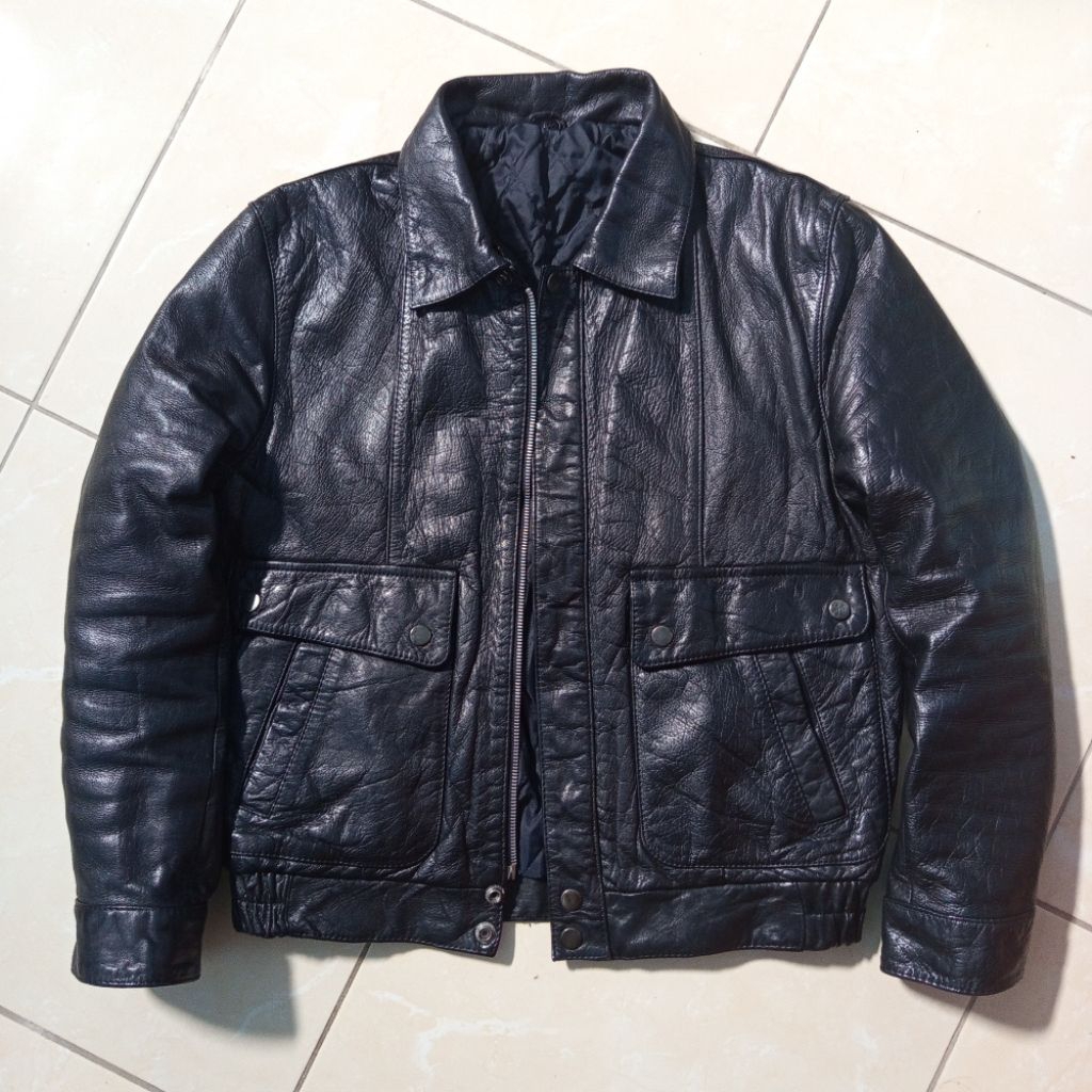 JAKET KULIT PILOT VINTAGE BOXY JAPAN STYLE