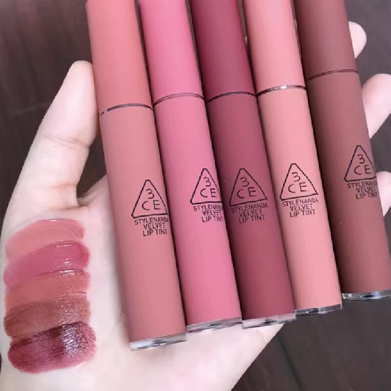 3CE Velvet Lip Tint 4gr/3CE Slim Velvet Lip Color/3CE Blurring Liquid Lip/Long-Lasting MLBB Lipstik/