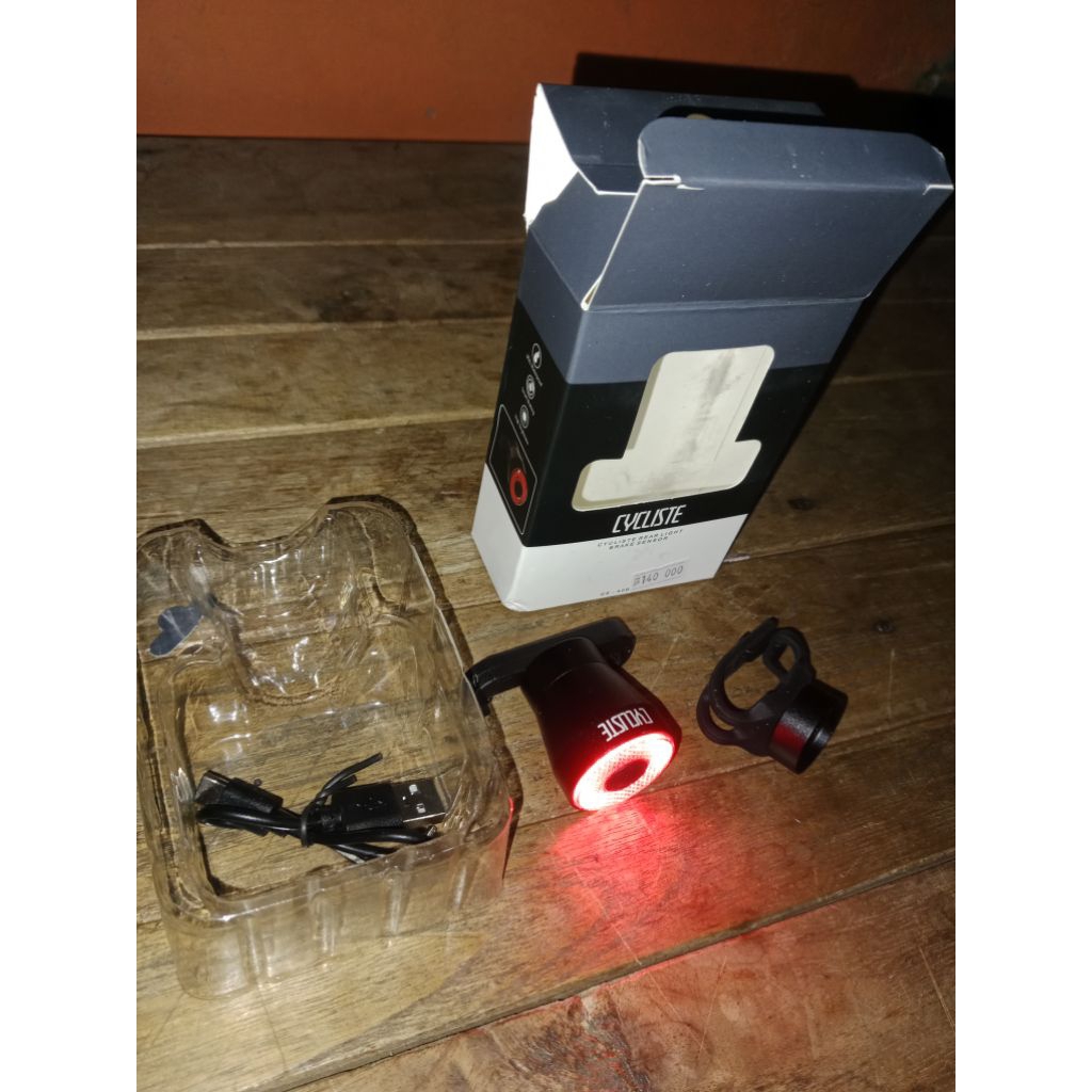 lampu belakang Led sepeda smart sensor