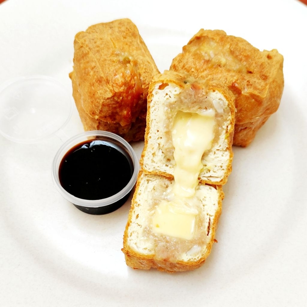 

[HALAL] TAHU BAKSO KEJU FROZEN | HOMEMADE DIMSUM PREMIUM (isi 4pcs + kecap pedas)