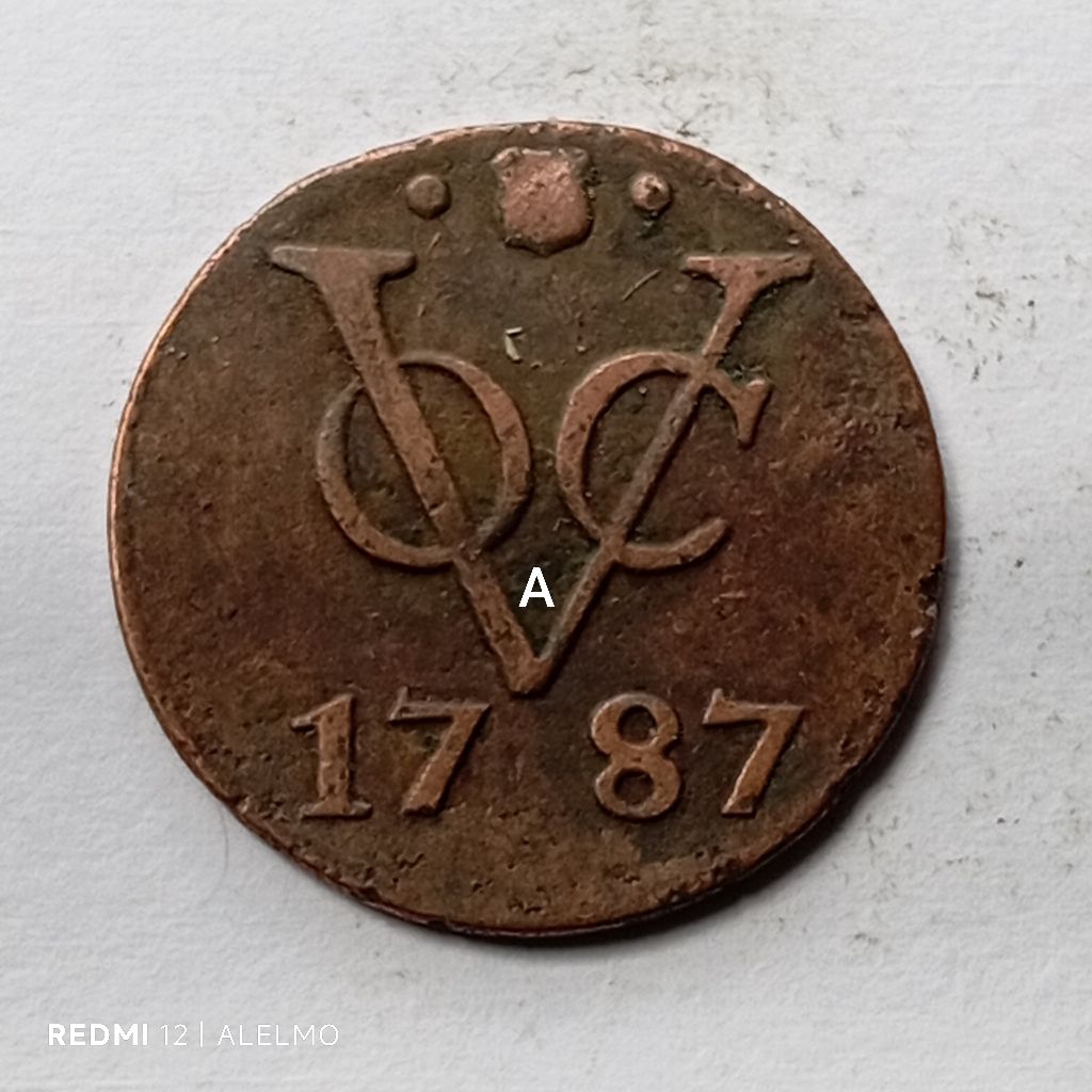 uang koin kuno VOC bekas asli