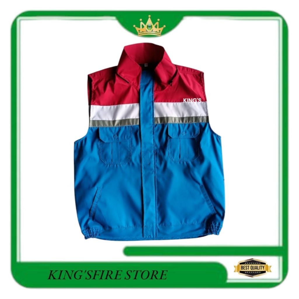 SAFETY VEST KOMBINASI PERTAMINA-SAFETY VEST HOODIE-CUSTOM SAFETY VEST