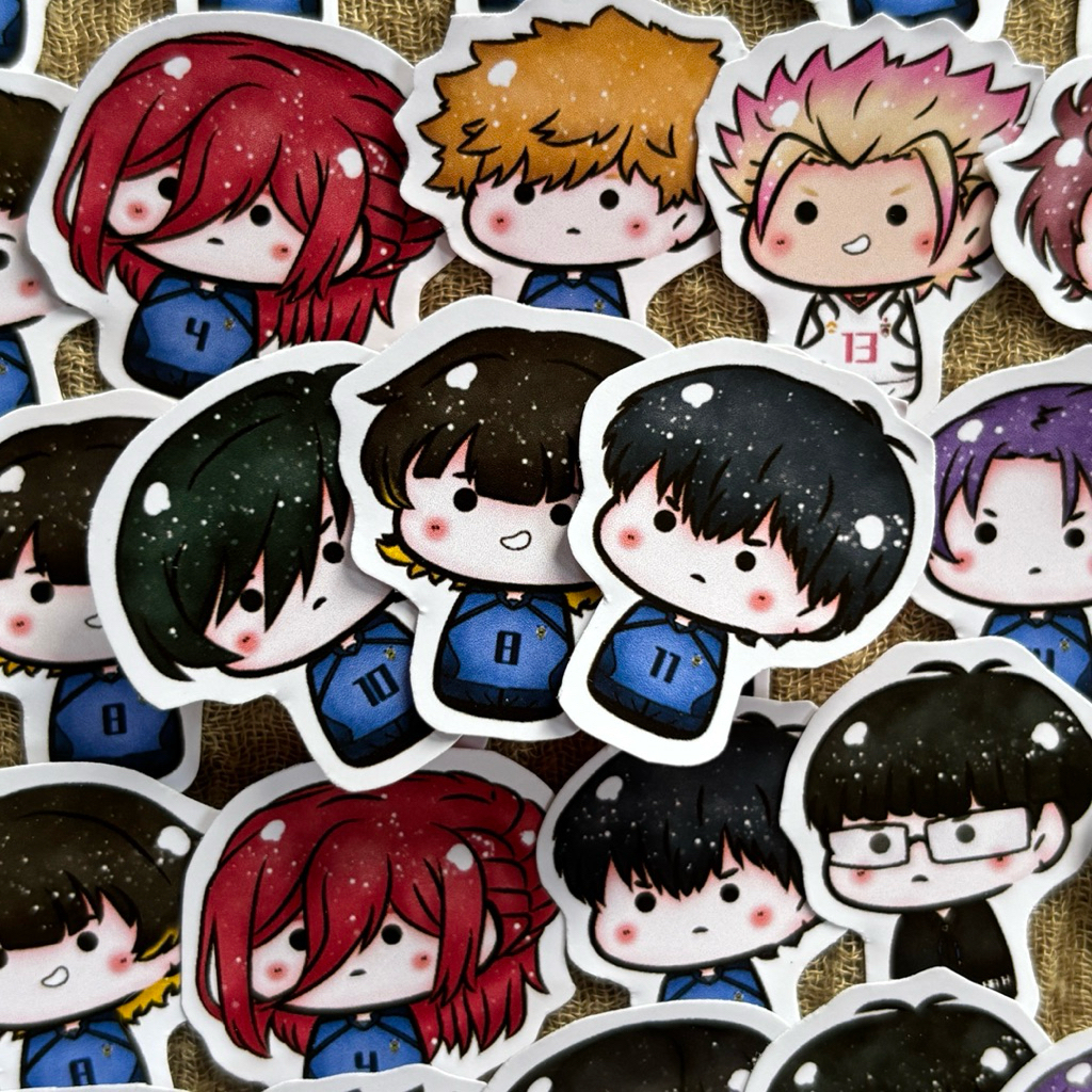 

khalishop-15pcs blue lock anime sticker deco, sticker pack, anime merch, stiker deco, sticker murah, sticker anime, sticker kartun, sticker aesthetic, sticker lucu, sticker dekorasi