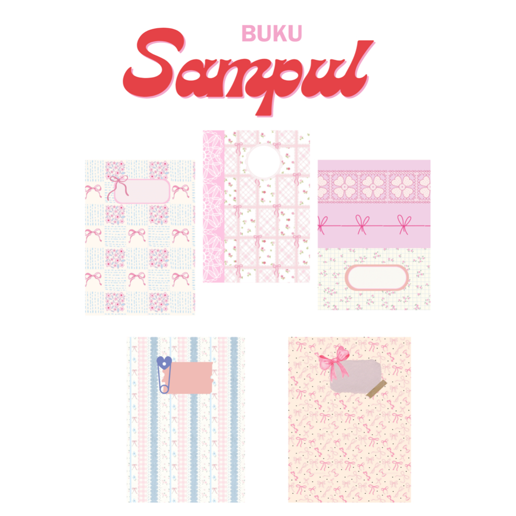 

Sampul Buku Aesthetic tebal glossy / Bigbos/Sidu/A5 pink