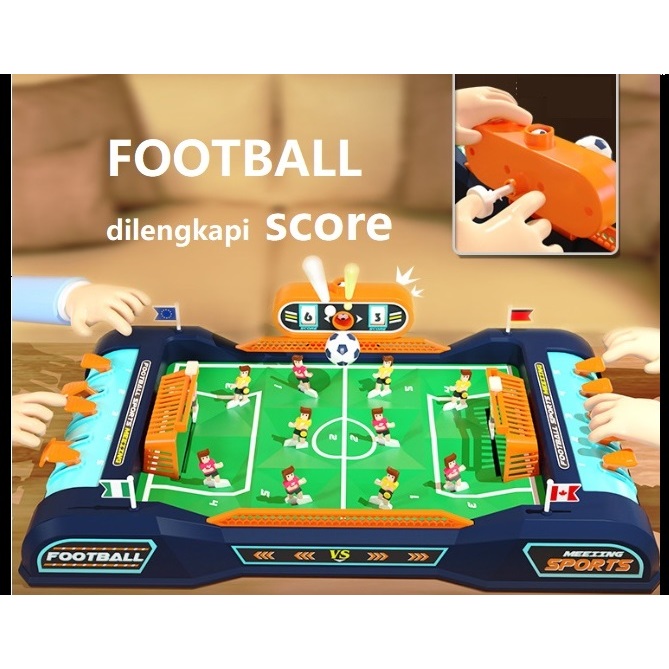DIY 2025 Mainan anak SOCCER FOOTBALL BOLA / Table Football Game Set 2 PLAYER Permainan Sepakbola Min