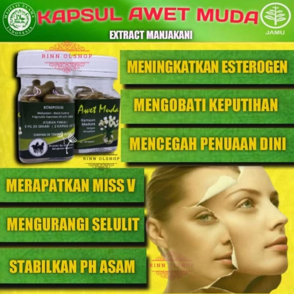 KAPSUL MANJAKANI AWET MUDA RAMUAN MADURA