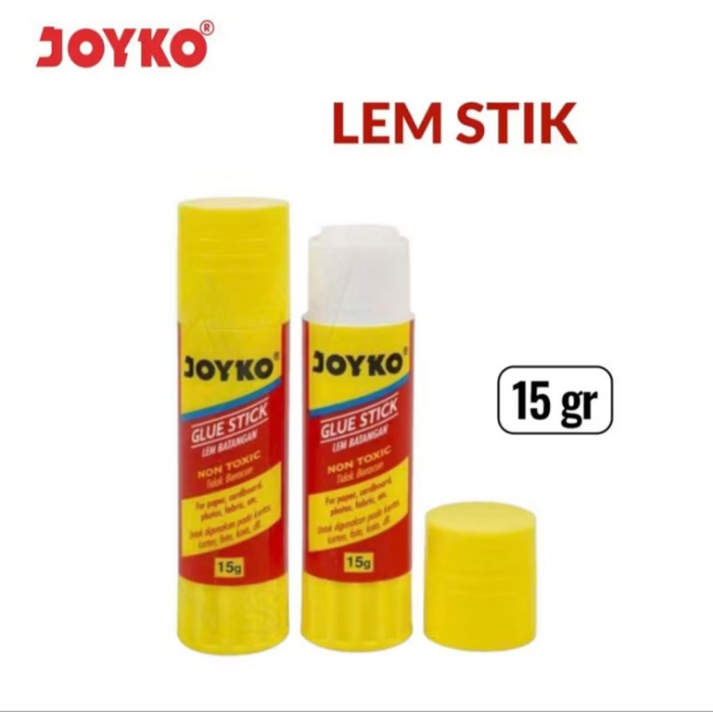 

Glue Stick Joyko 15gr/Lem Stick Joyko 15gr / JOYKO GLUE STICK 15g LEM BATANGAN / STIK JOYKO KERTAS GS-15