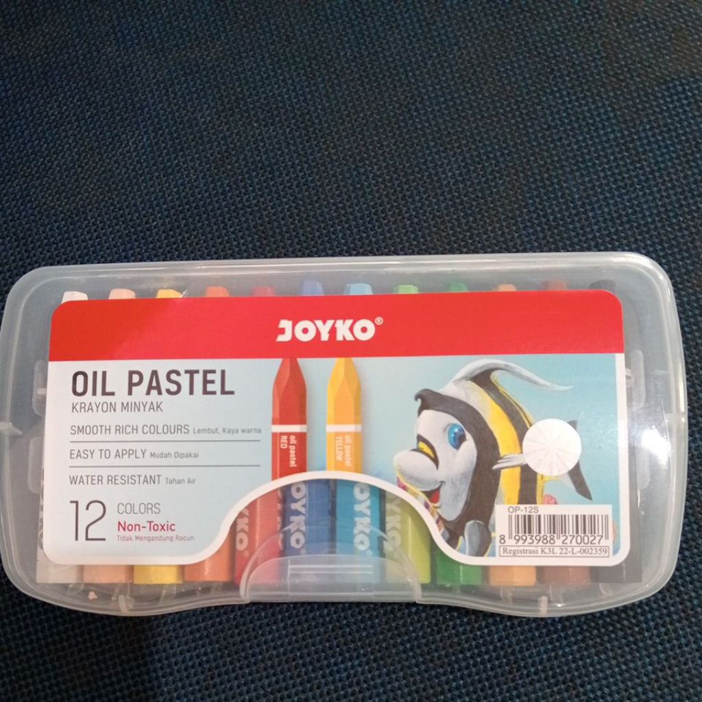 

krayon 12 warna Joyko oil pastel