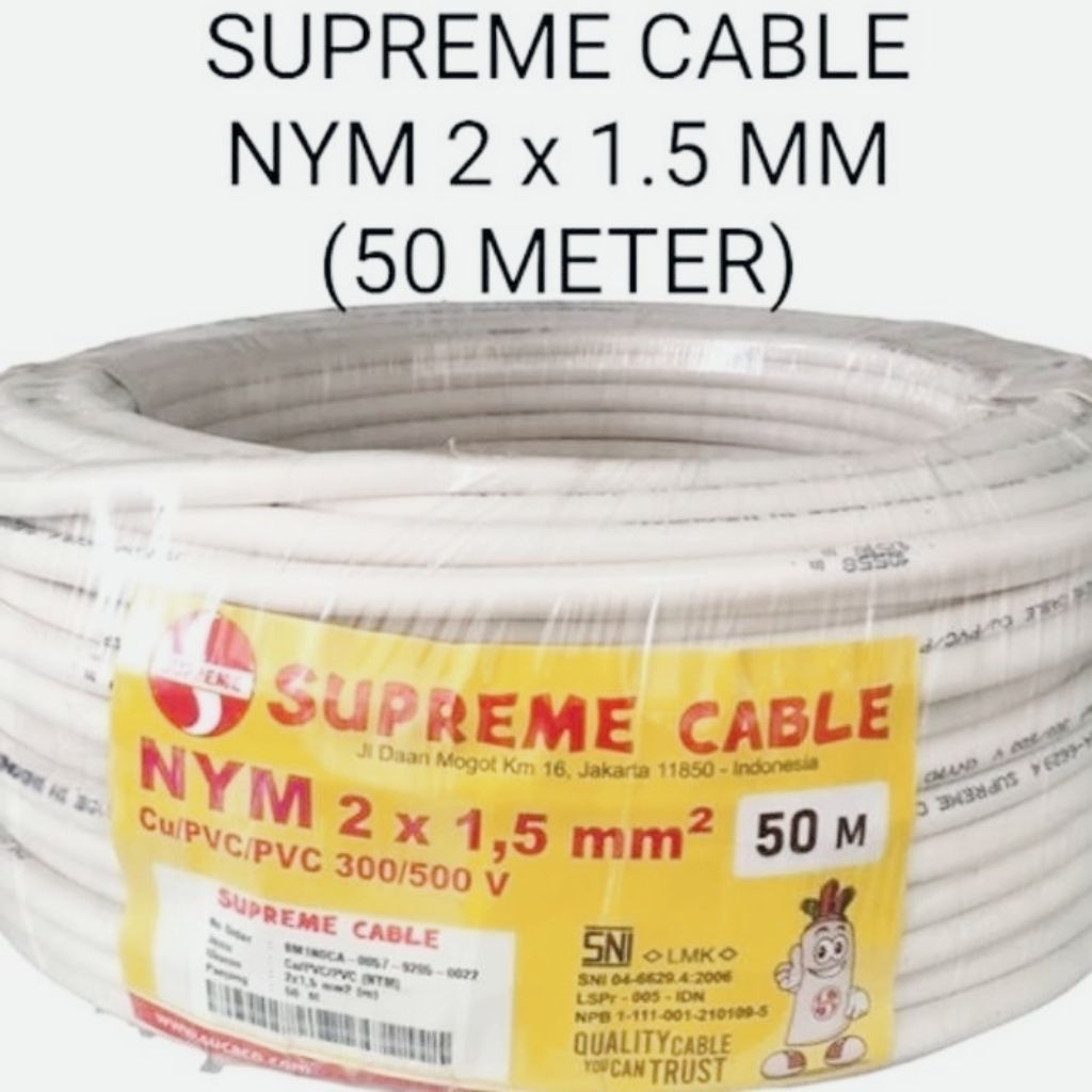 SUPREME KABEL NYM 2x1.5mm² 1 Roll (50 meter)