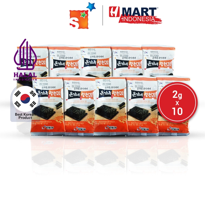 

StarFood Ongaae Gwangcheon Seasoned Laver (Mini Size) 2g x 10pcs