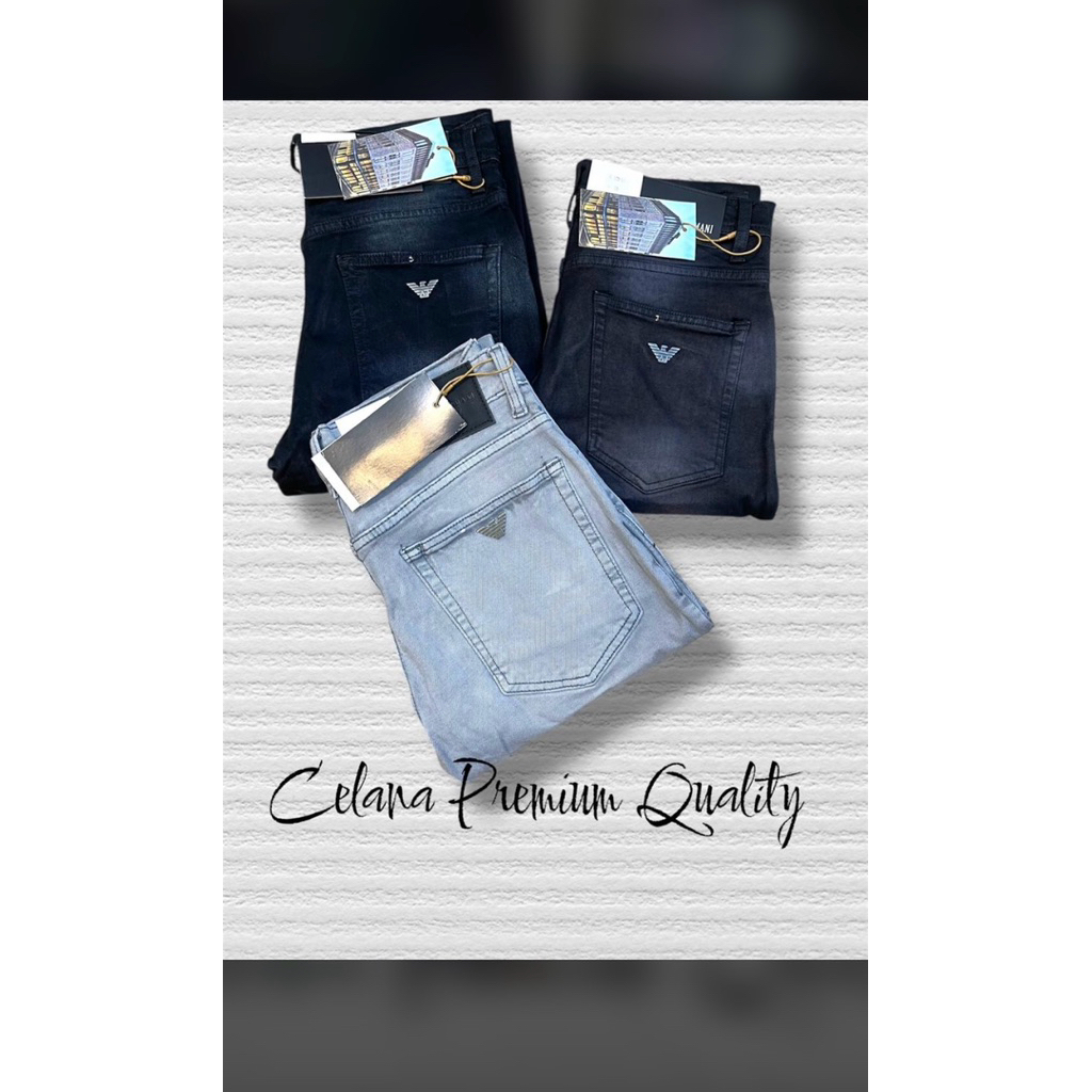 Celana jeans pria soft jeans slimfit high quality