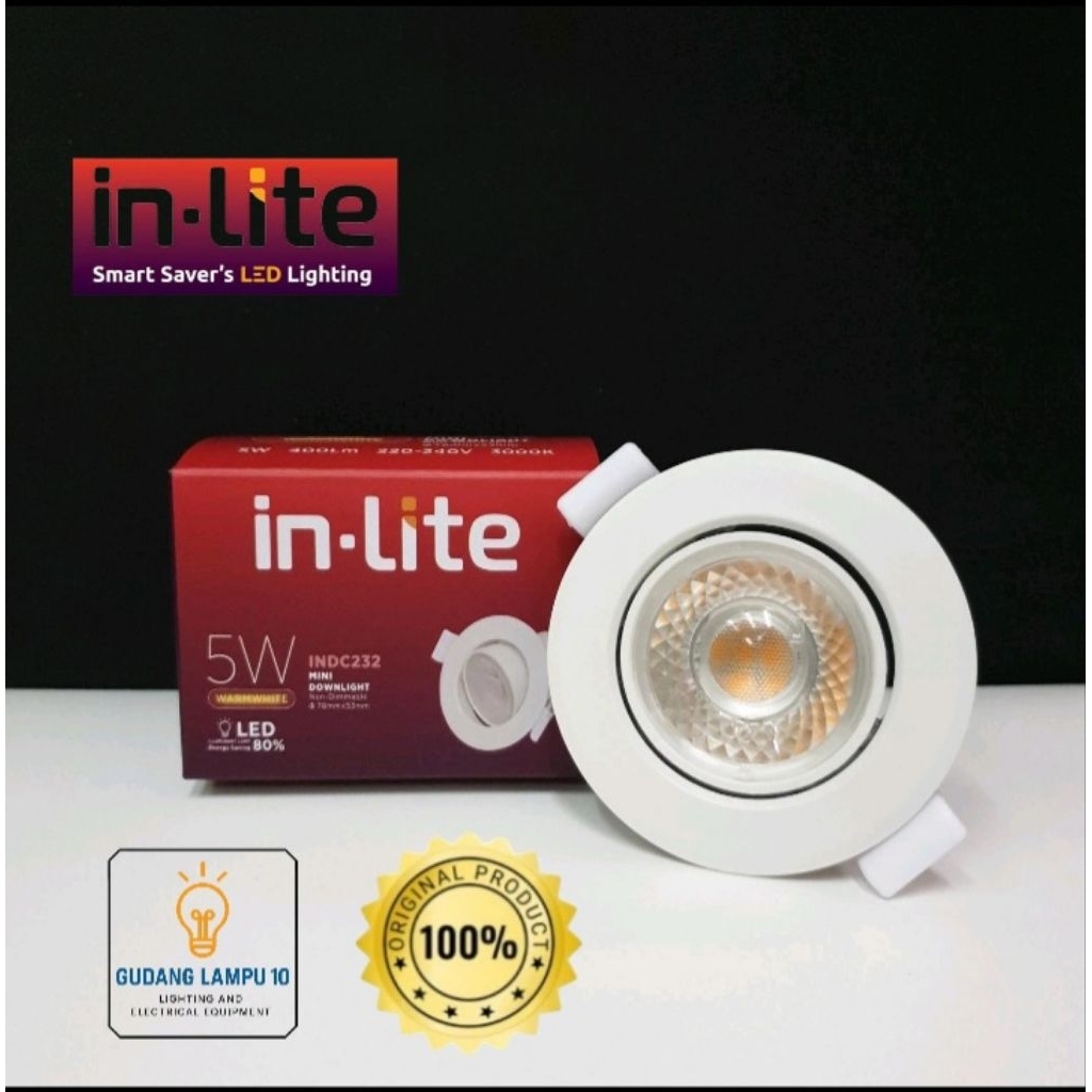 Downlight Spotlight Inlite 5 Watt INDC232