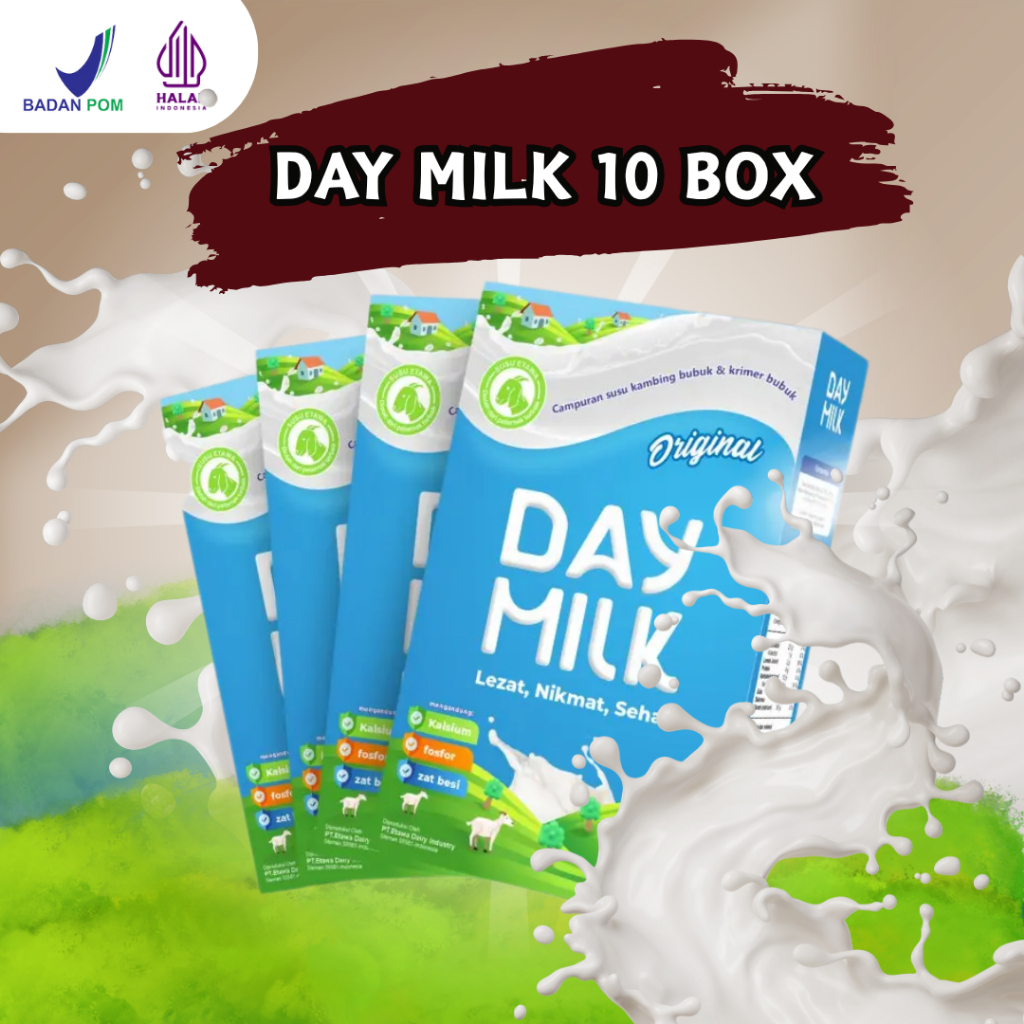 

DAYMILK 4 Box Rasa Original - Susu Kambing Terlaris Paling Sering Di Beli (Best Seller)
